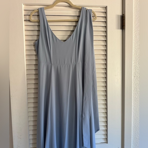 Jenn maxi dress from show me your mumu size large but hemmed steel blue chiffon - Picture 13 of 13